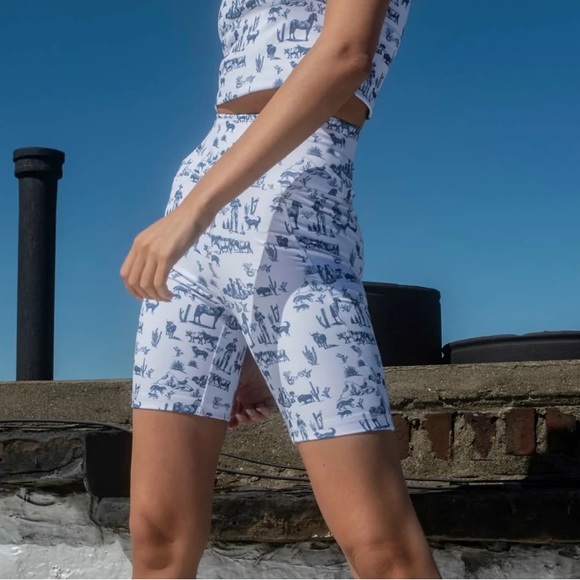 Danielle K Studios Pants - LIKE NEW Danielle K Studios Cowboy printed biker shorts size small